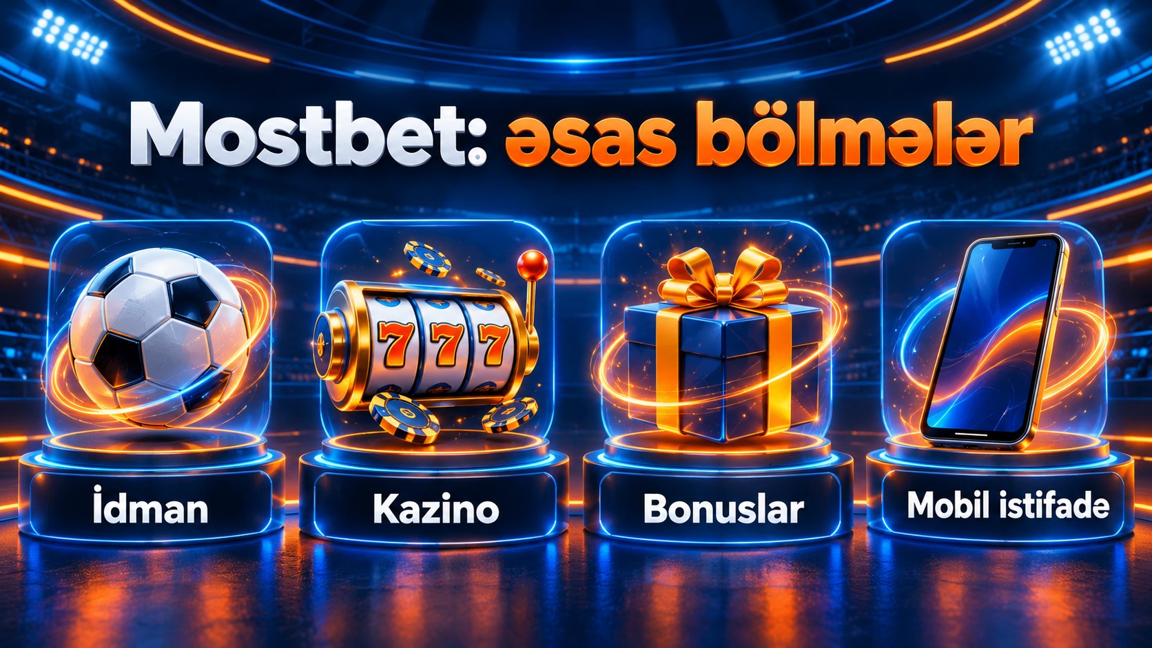 Mostbet bölmələri: İdman, Kazino, Bonuslar və Mobil istifadə